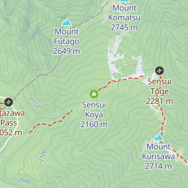 Map of Sensui Koya