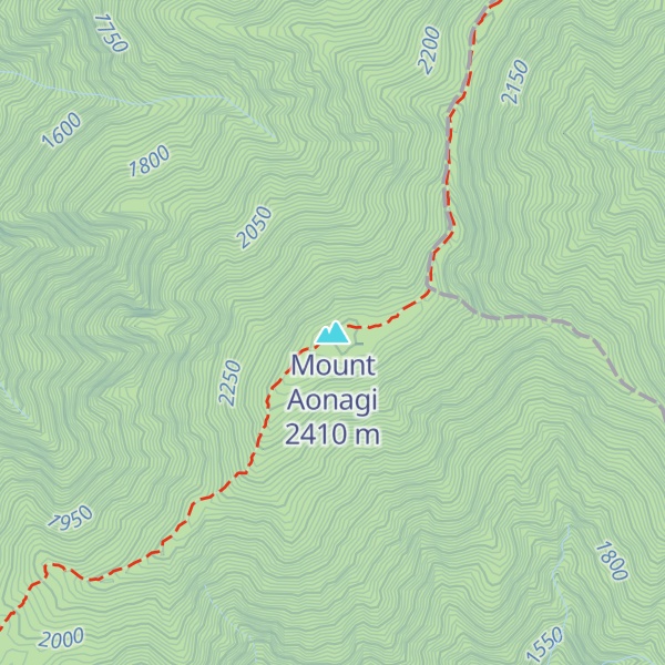 Map of Mount Aonagi