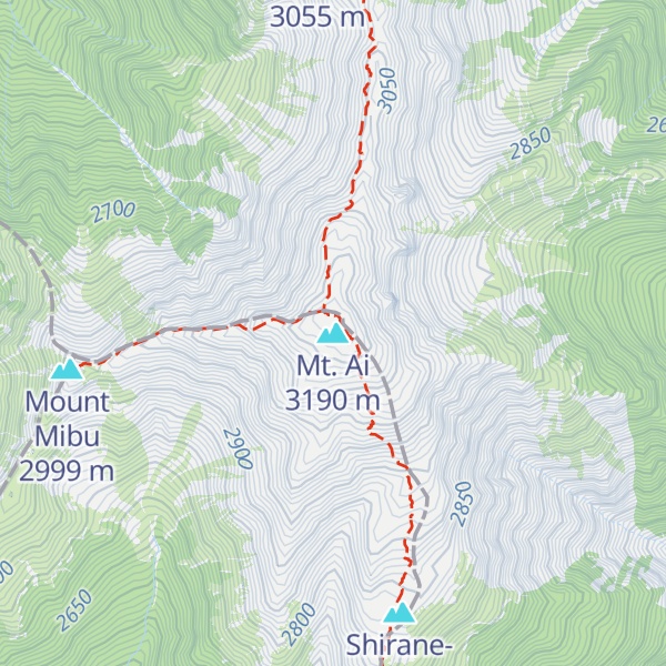 Map of Mt. Ai