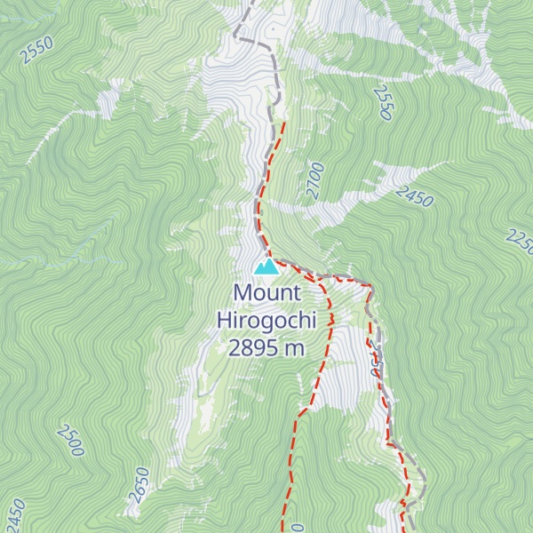 Map of Mount Hirogochi