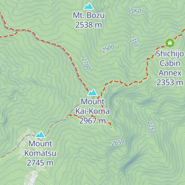 Map of Mount Kai-Koma