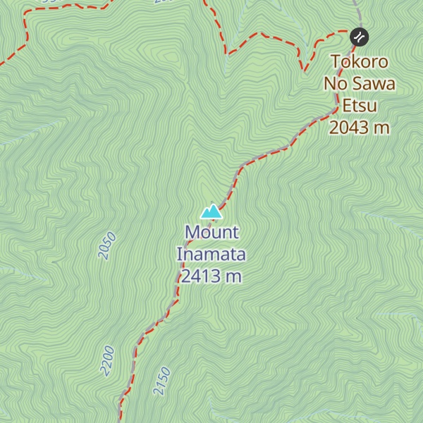 Map of Mount Inamata
