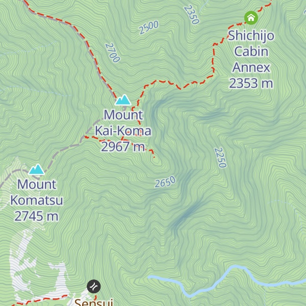 Map of Mount Marishiten