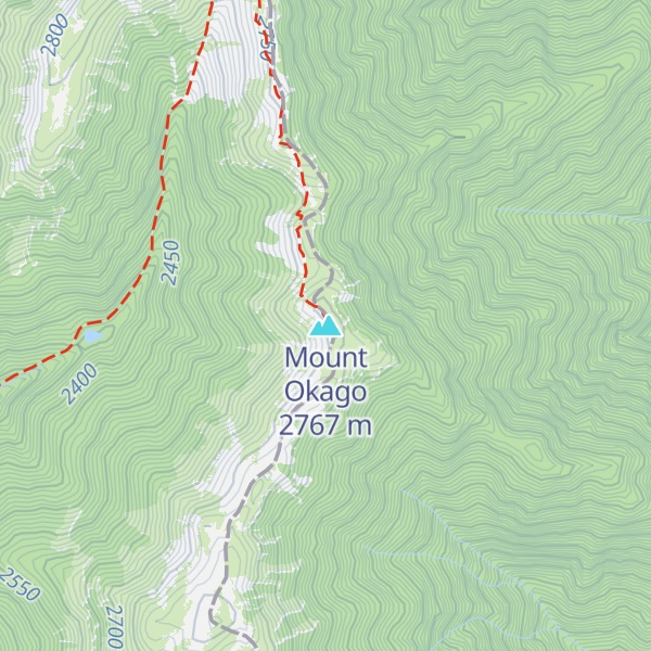 Map of Mount Okago