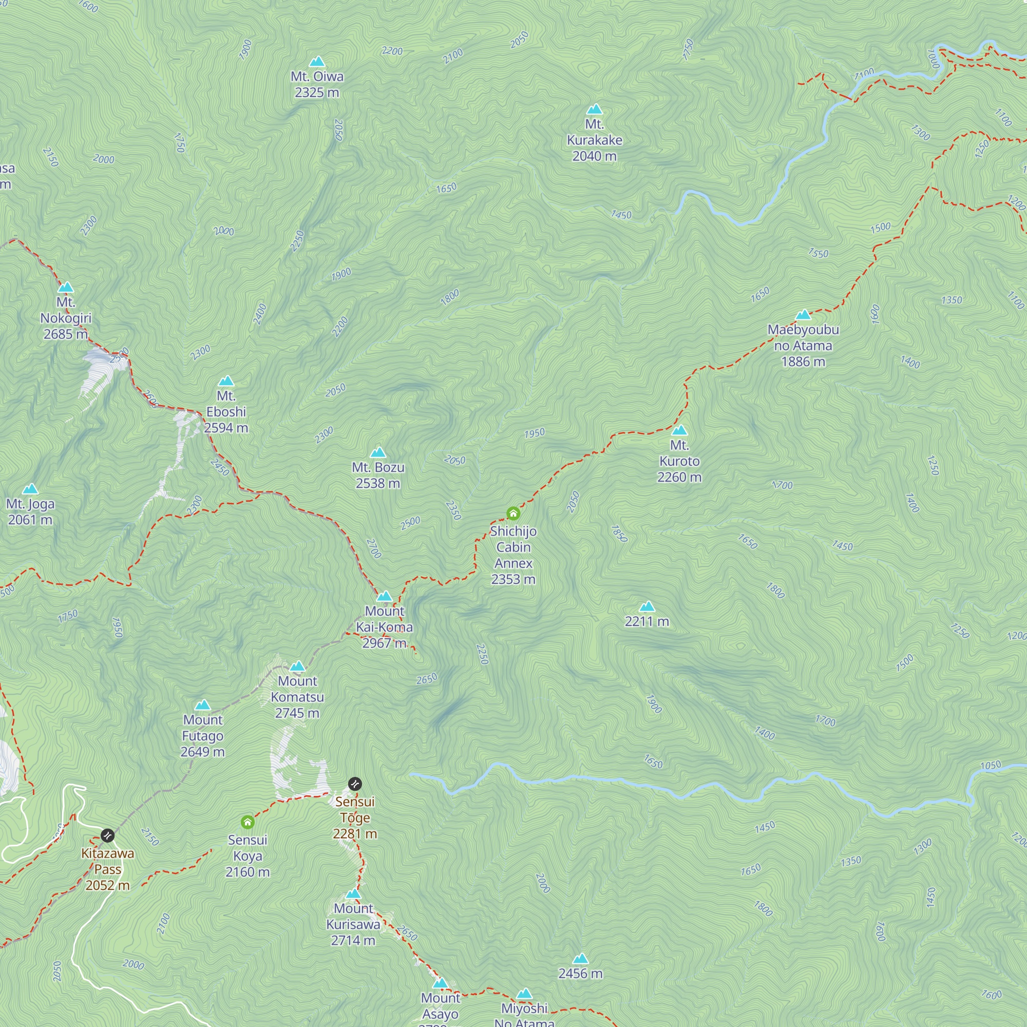 Shichijo Cabin Annex map