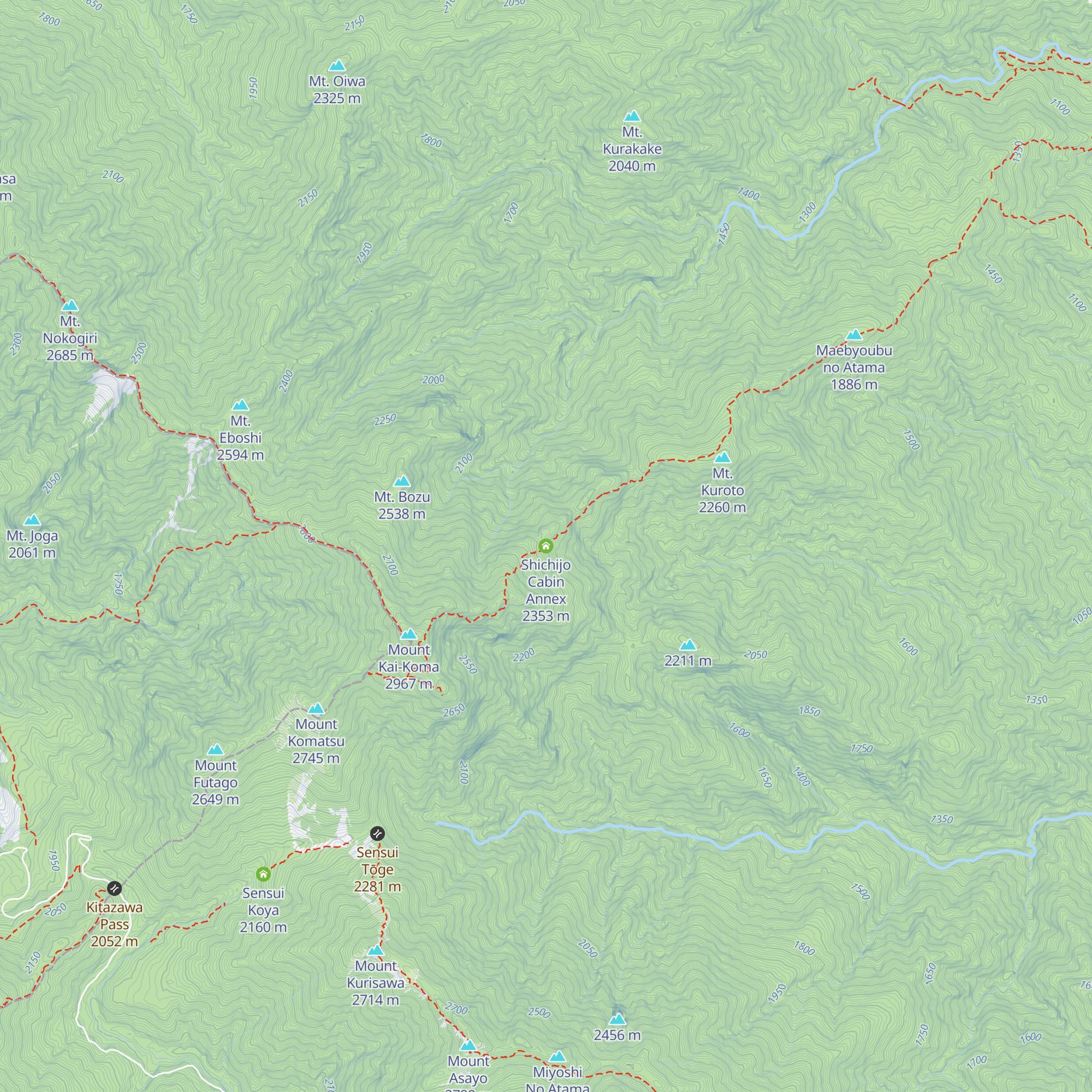 Shichijo Cabin Annex map
