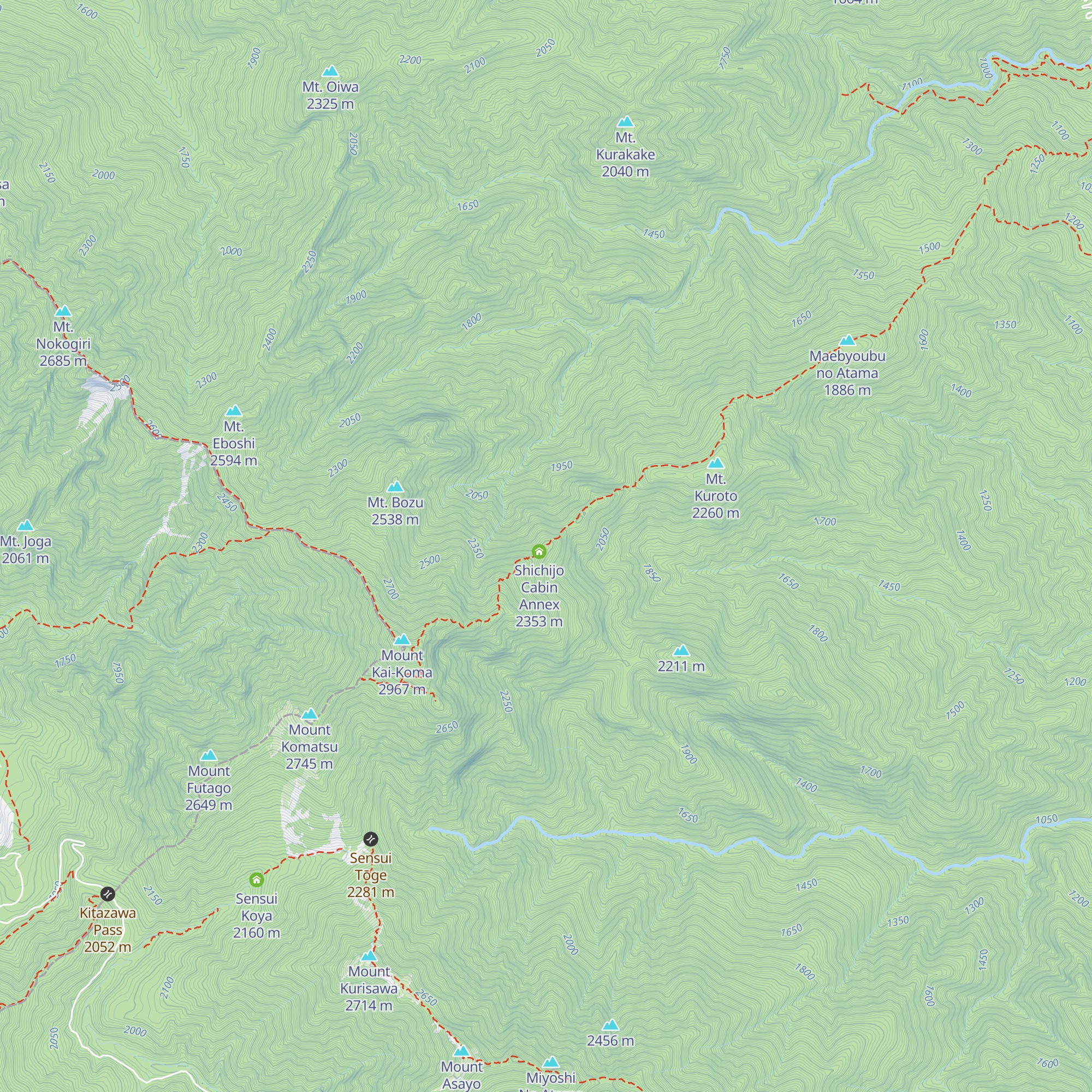 Shichijo Cabin map