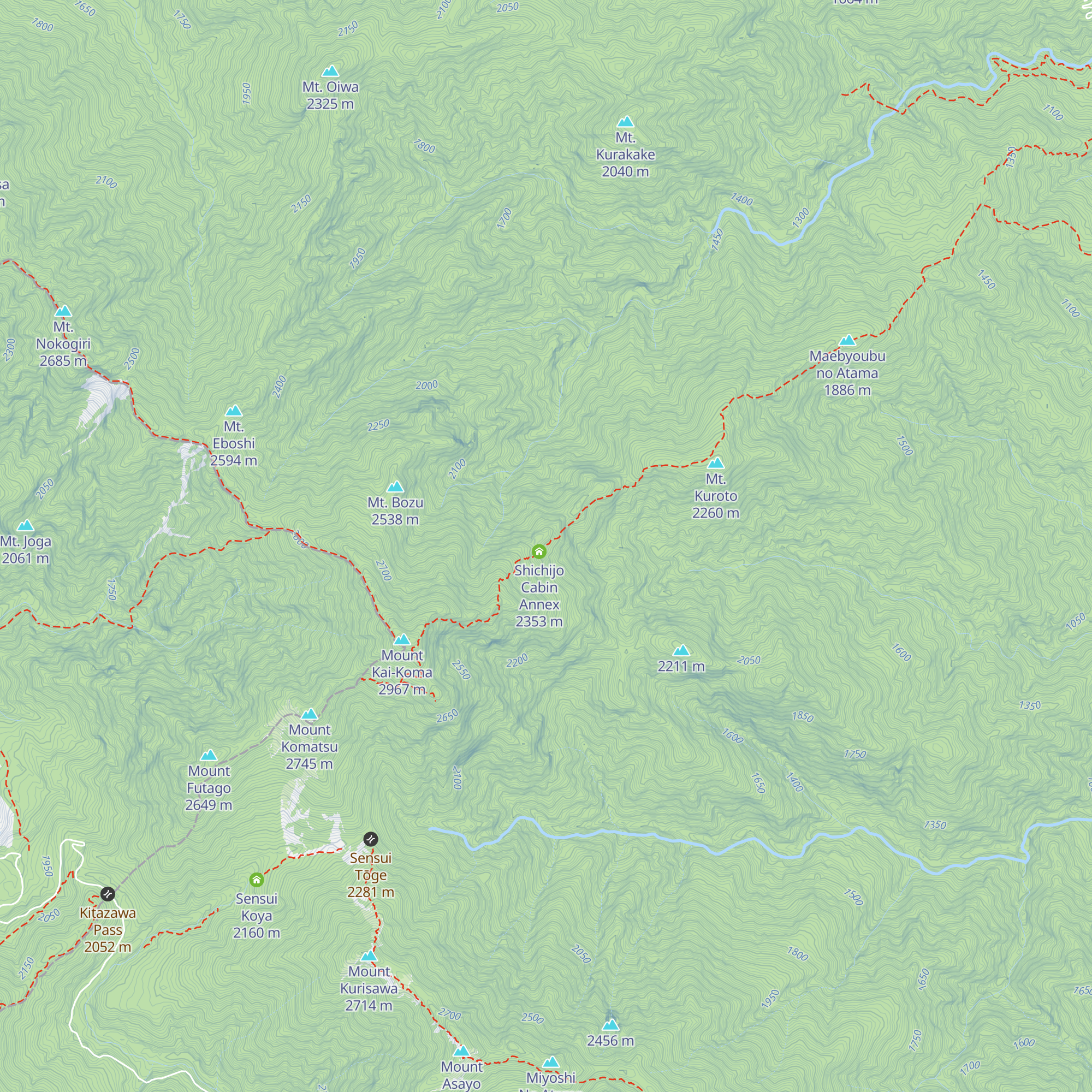 Shichijo Cabin map