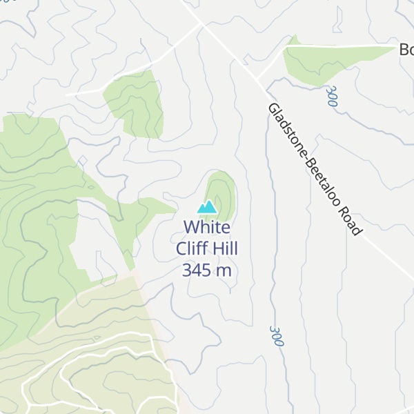 Map of White Cliff Hill