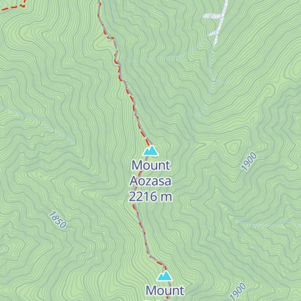 Map of Mount Aozasa
