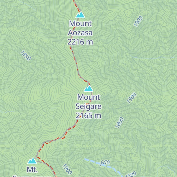 Map of Mount Seigare