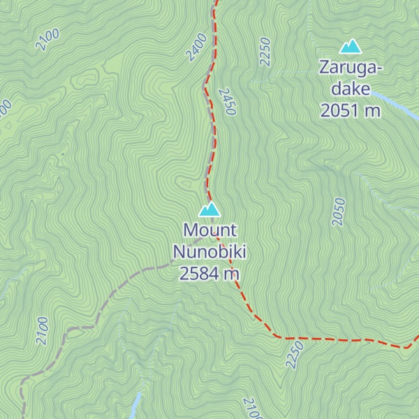 Map of Mount Nunobiki