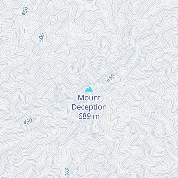 Map of Mount Deception