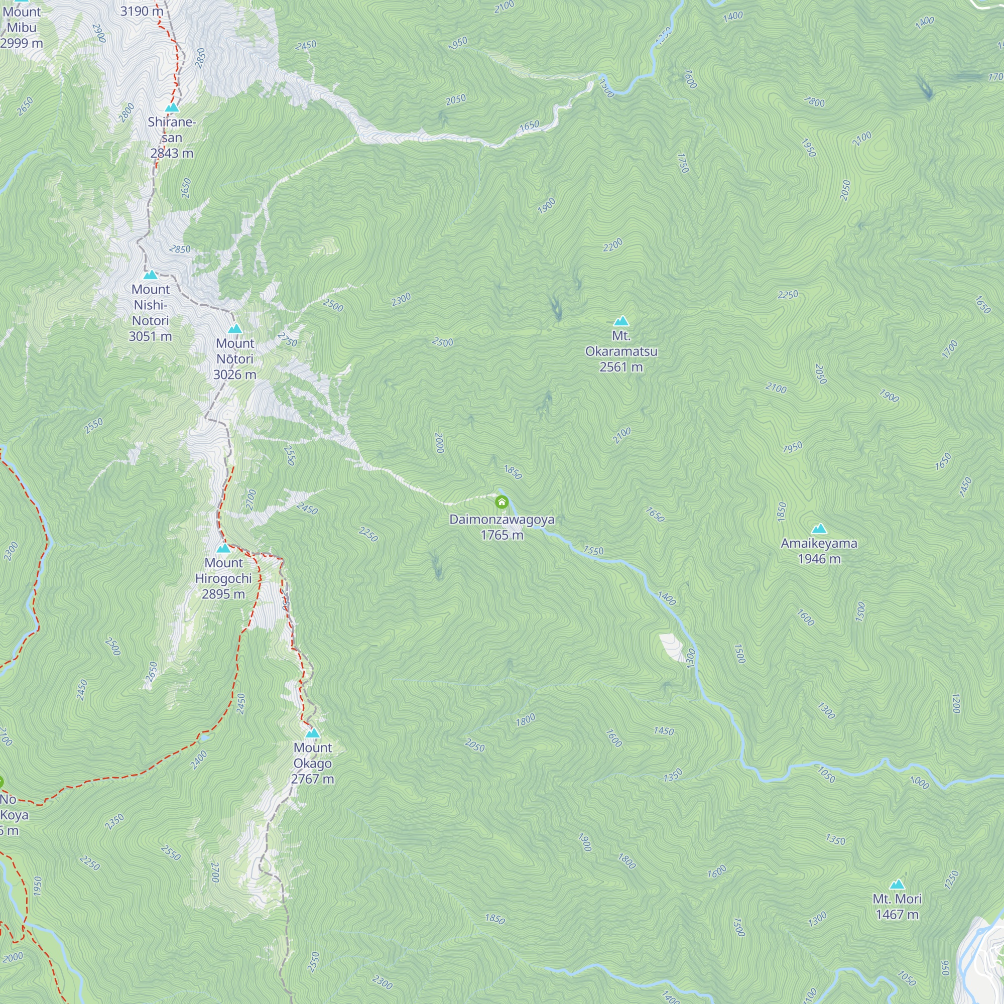 Daimonzawagoya map