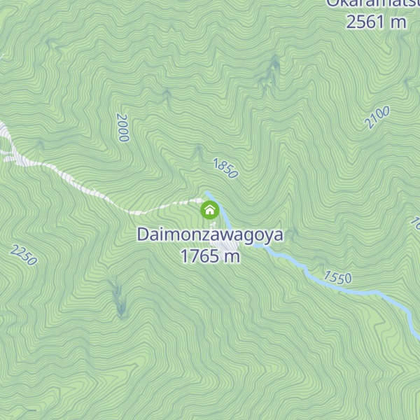 Map of Daimonzawagoya