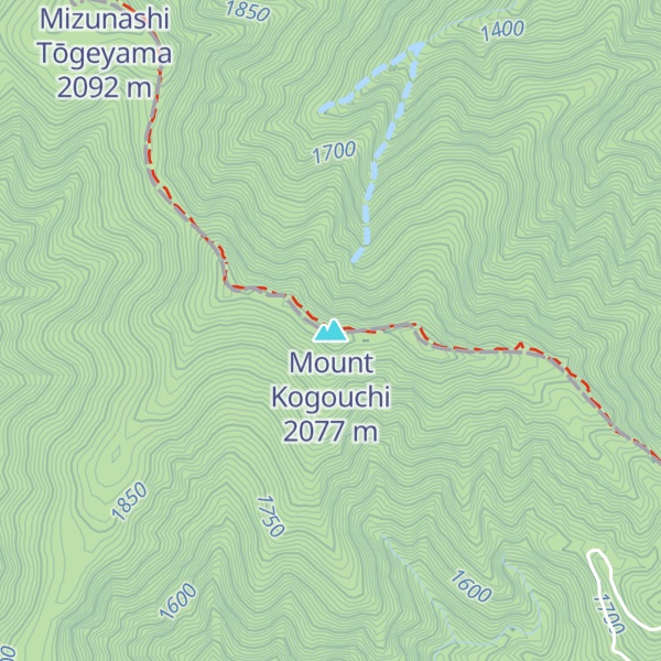 Map of Mount Kogouchi