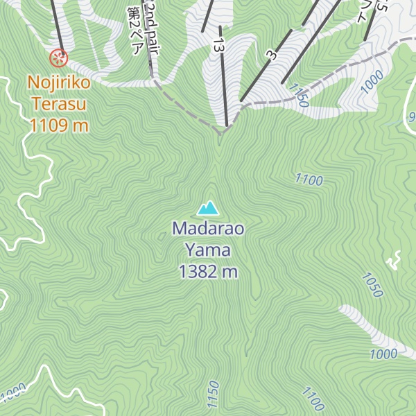 Map of Madarao Yama