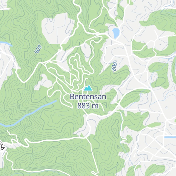 Map of Bentensan