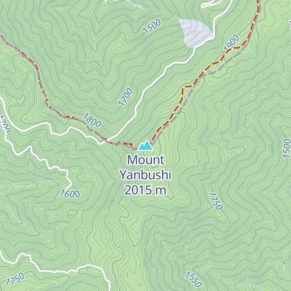 Map of Mount Yanbushi
