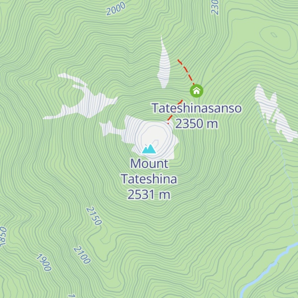 Map of Mount Tateshina