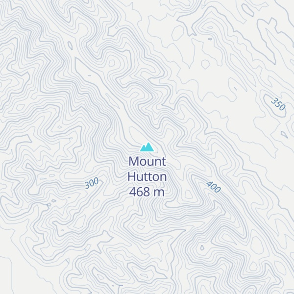Map of Mount Hutton