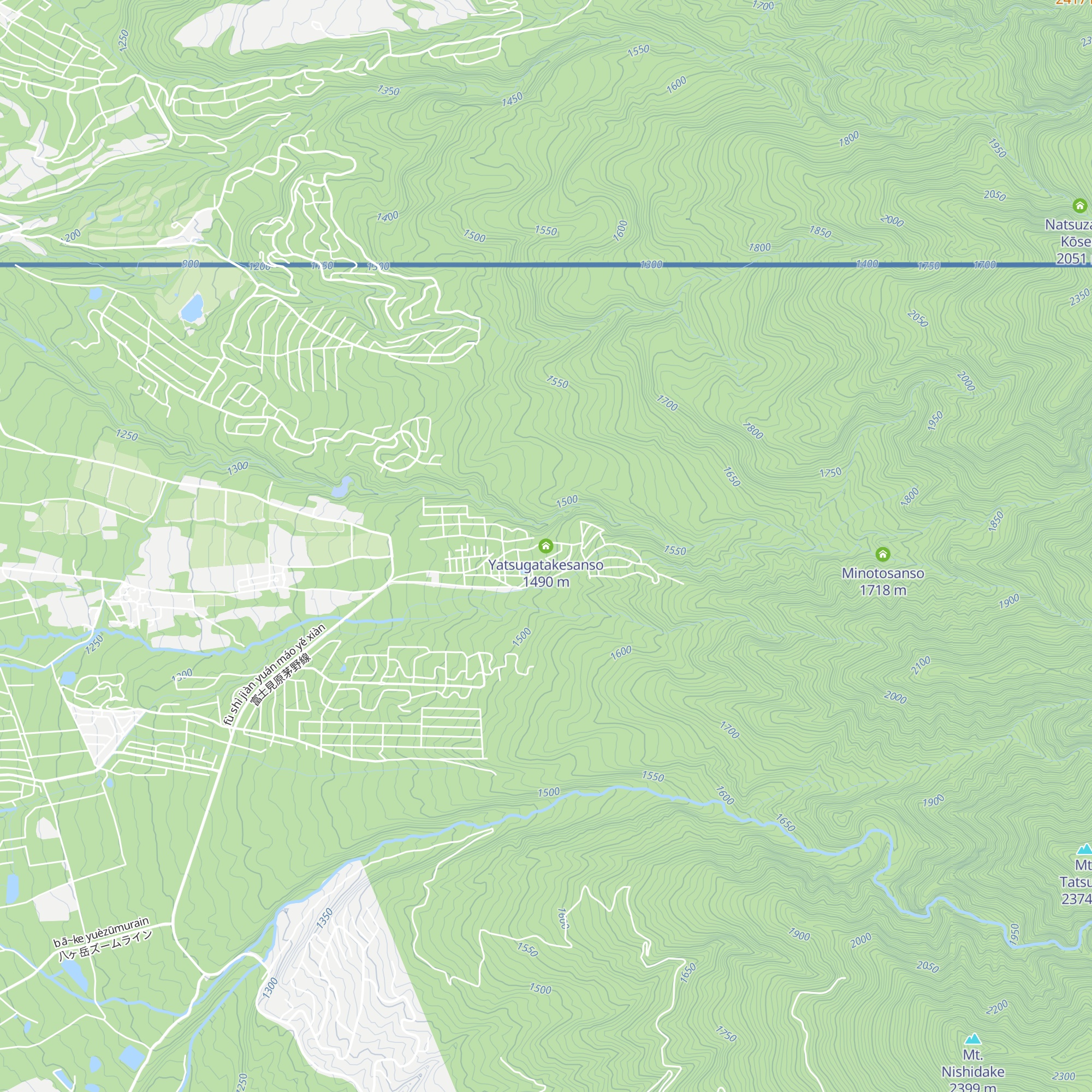 Yatsugatakesanso map