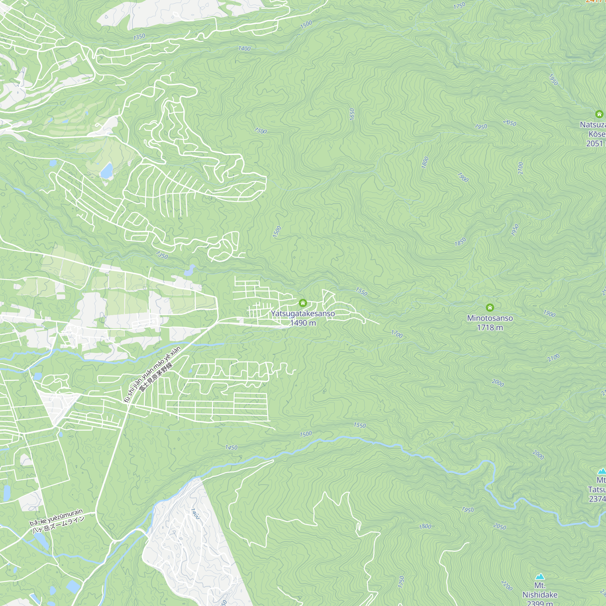 Yatsugatakesanso map