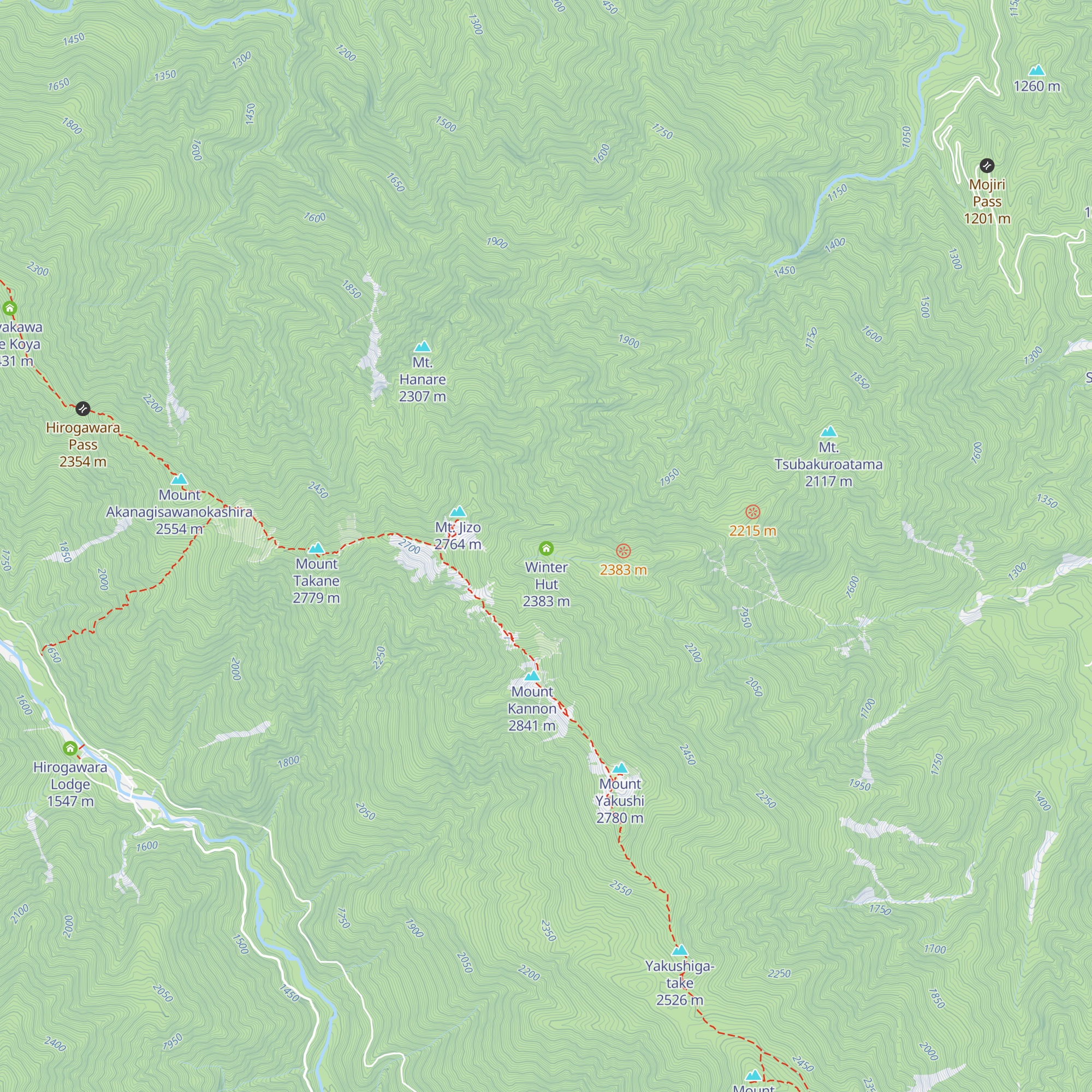 Houou Hut map