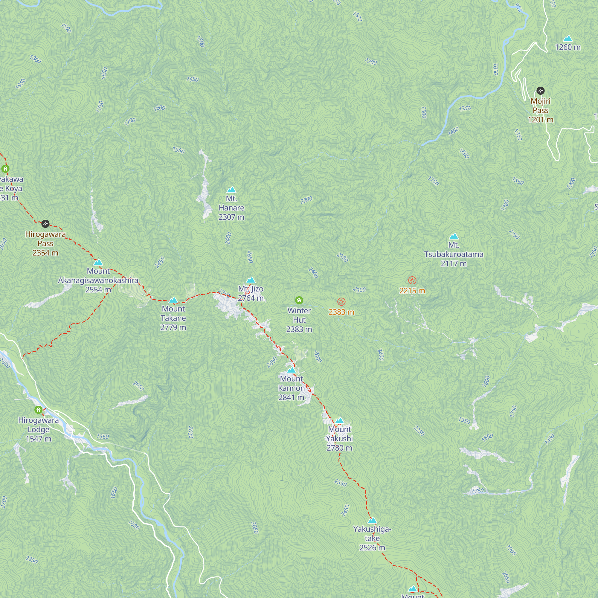 Houou Hut map