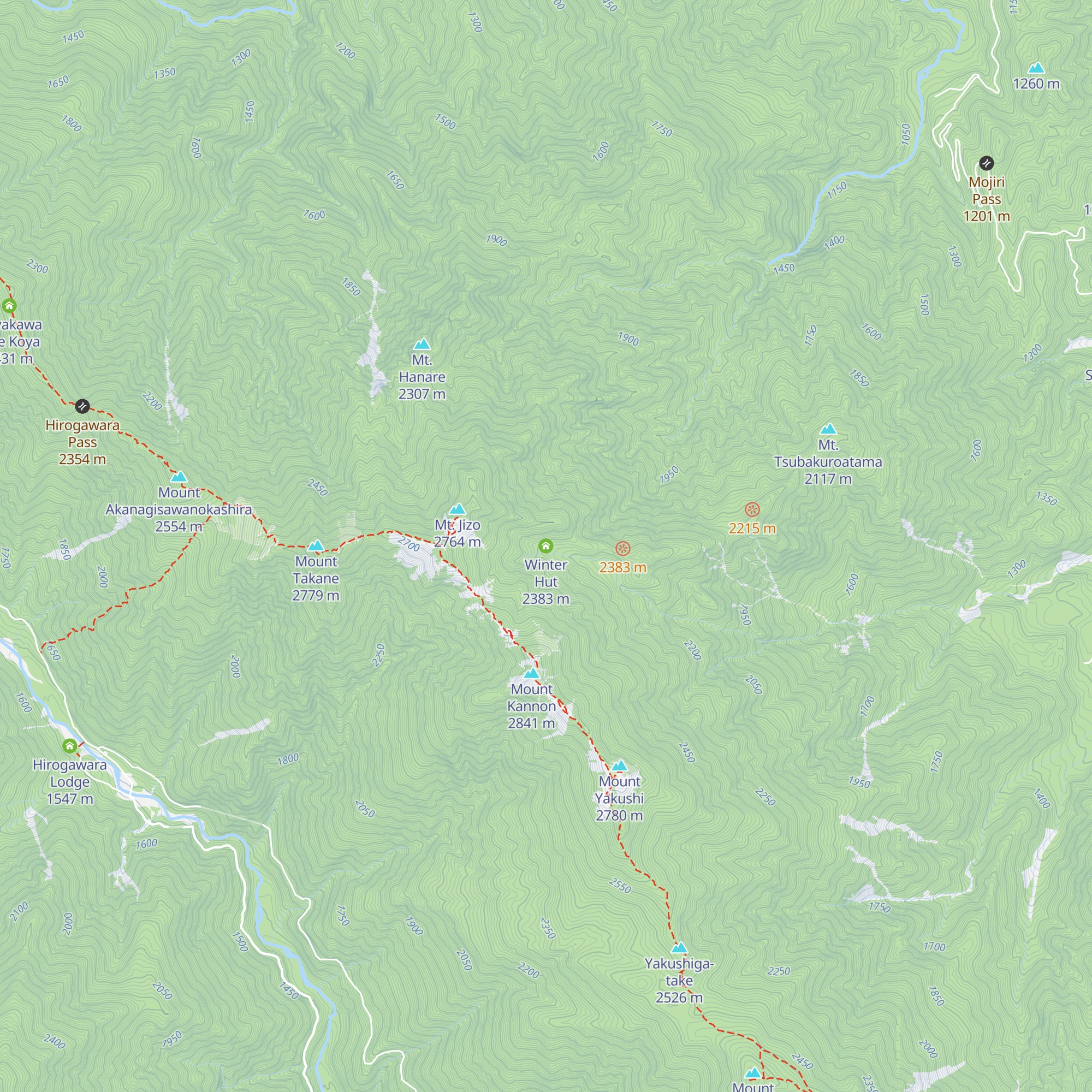 Winter Hut map