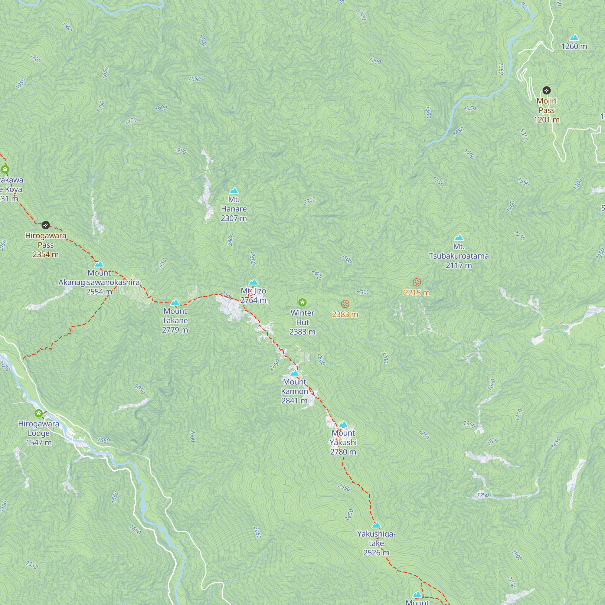 Winter Hut map