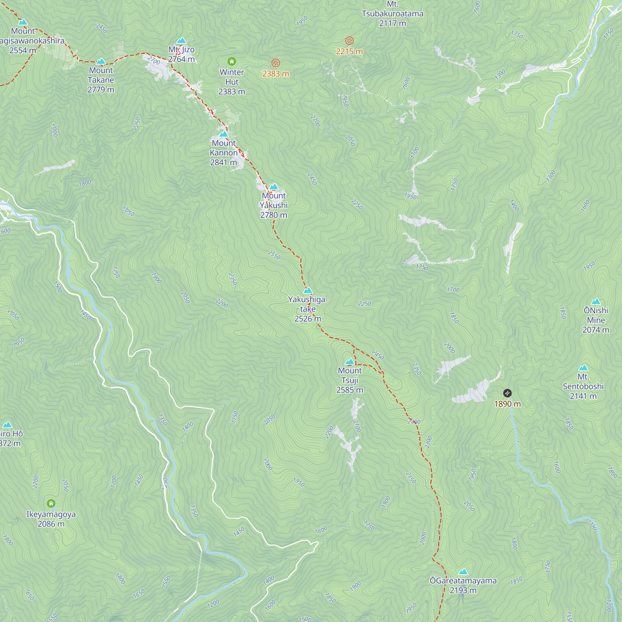 Minamiomuro Goya map