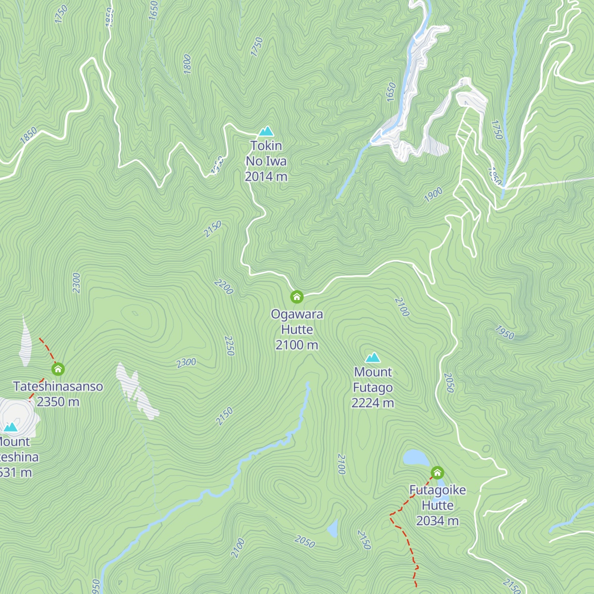 Ogawara Hutte map