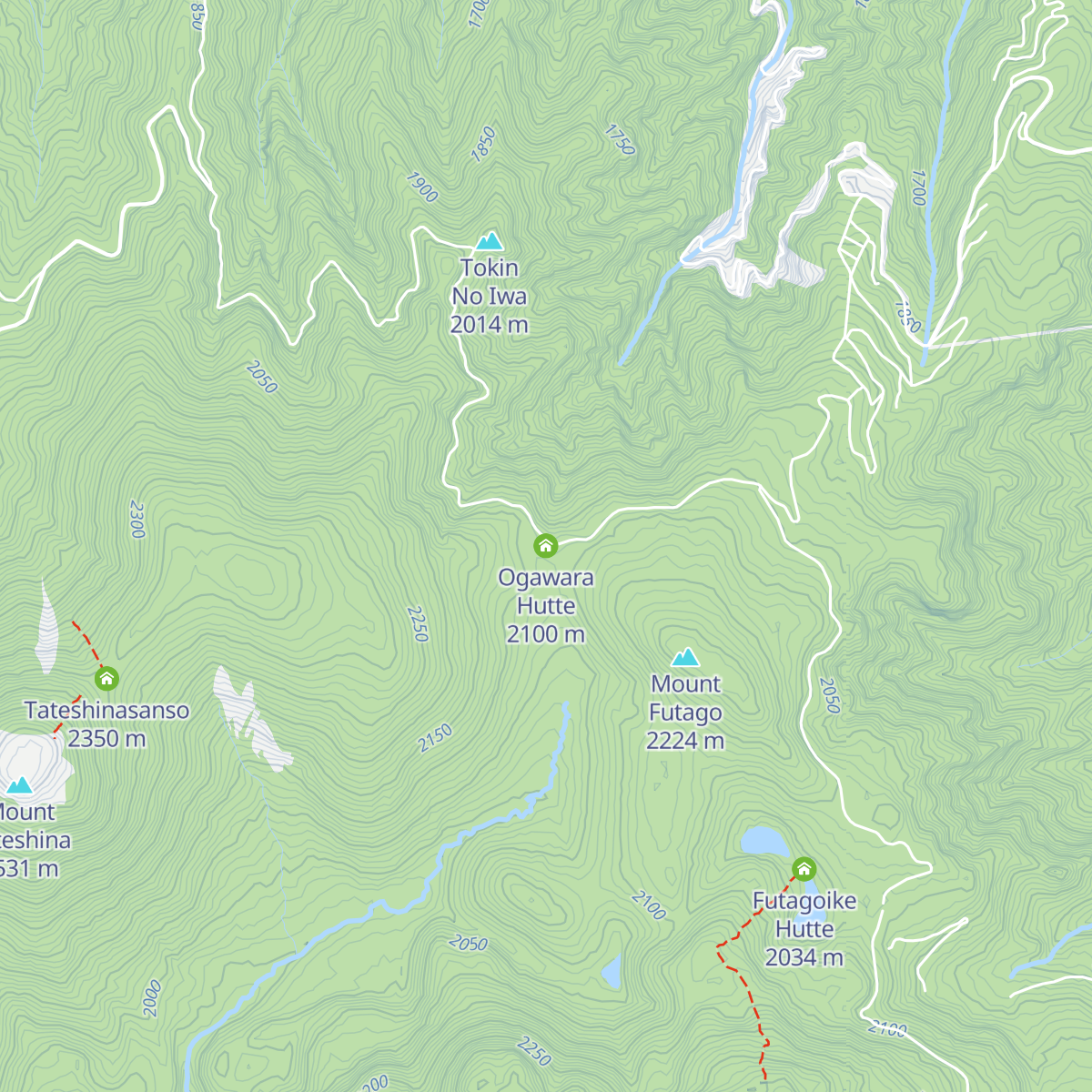 Ogawara Hutte map