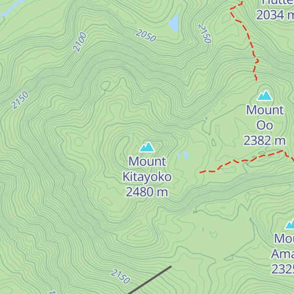 Map of Mount Kitayoko