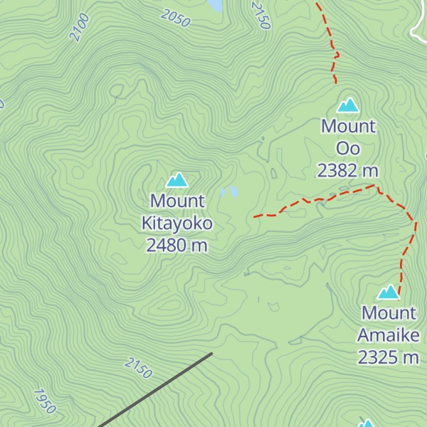 Map of Kita-Yokodake Hut