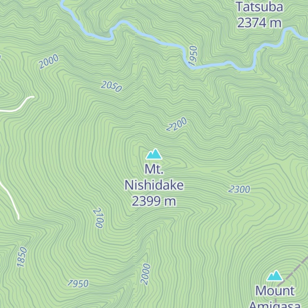 Map of Mt. Nishidake
