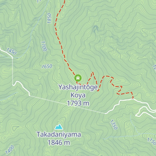 Map of Yashajintōge Koya