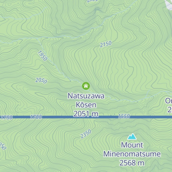 Map of Natsuzawa Kōsen