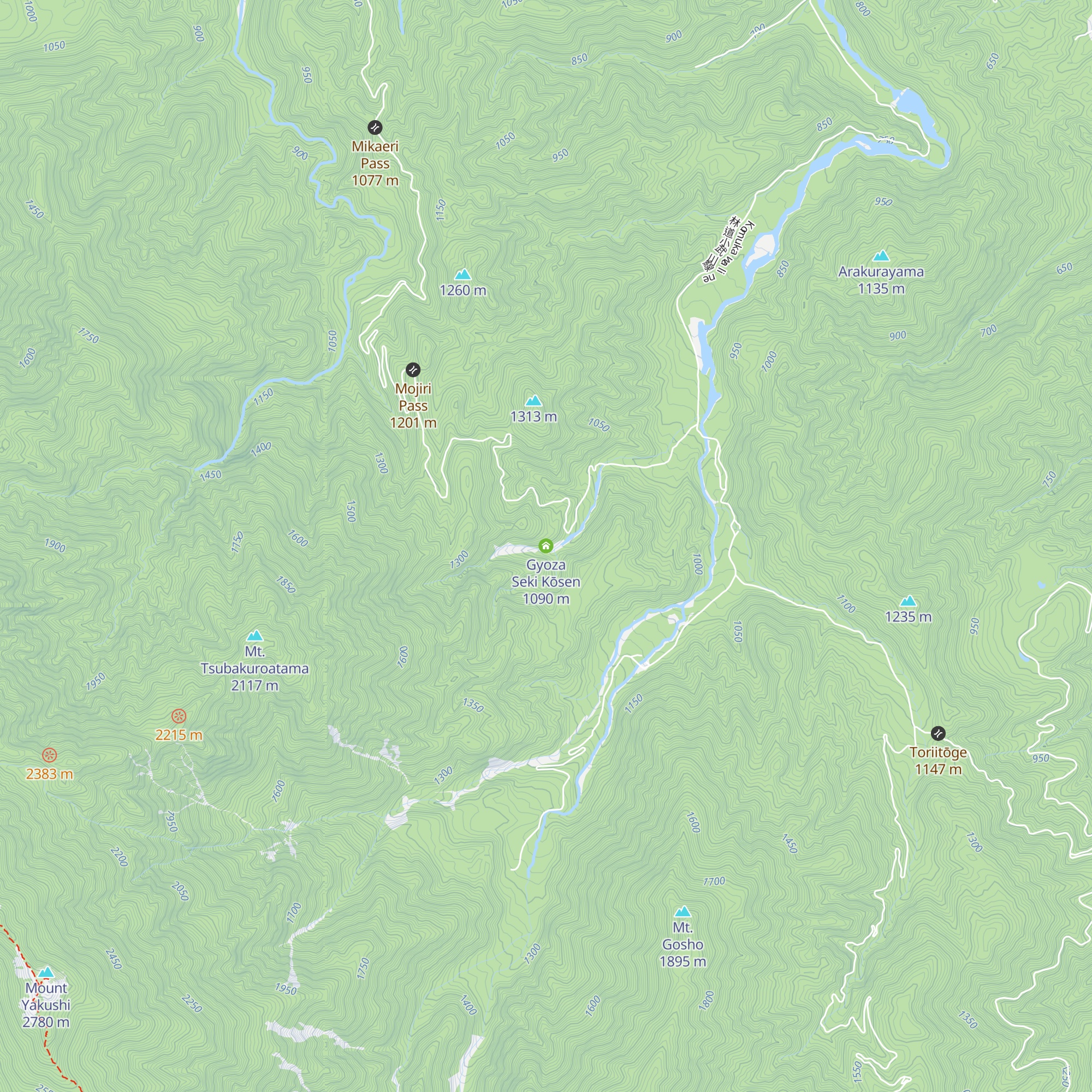 Gyoza Seki Kōsen map