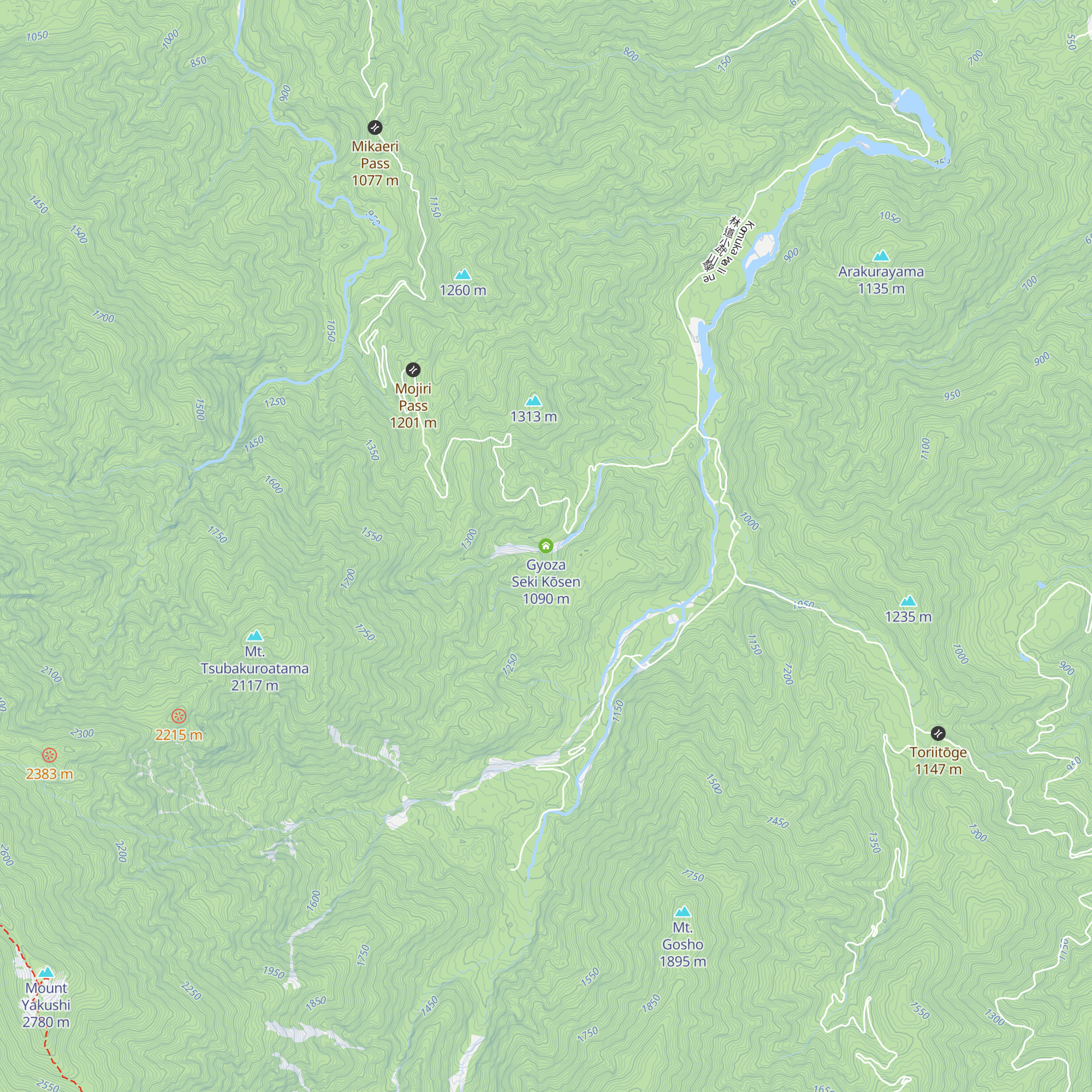 Gyoza Seki Kōsen map