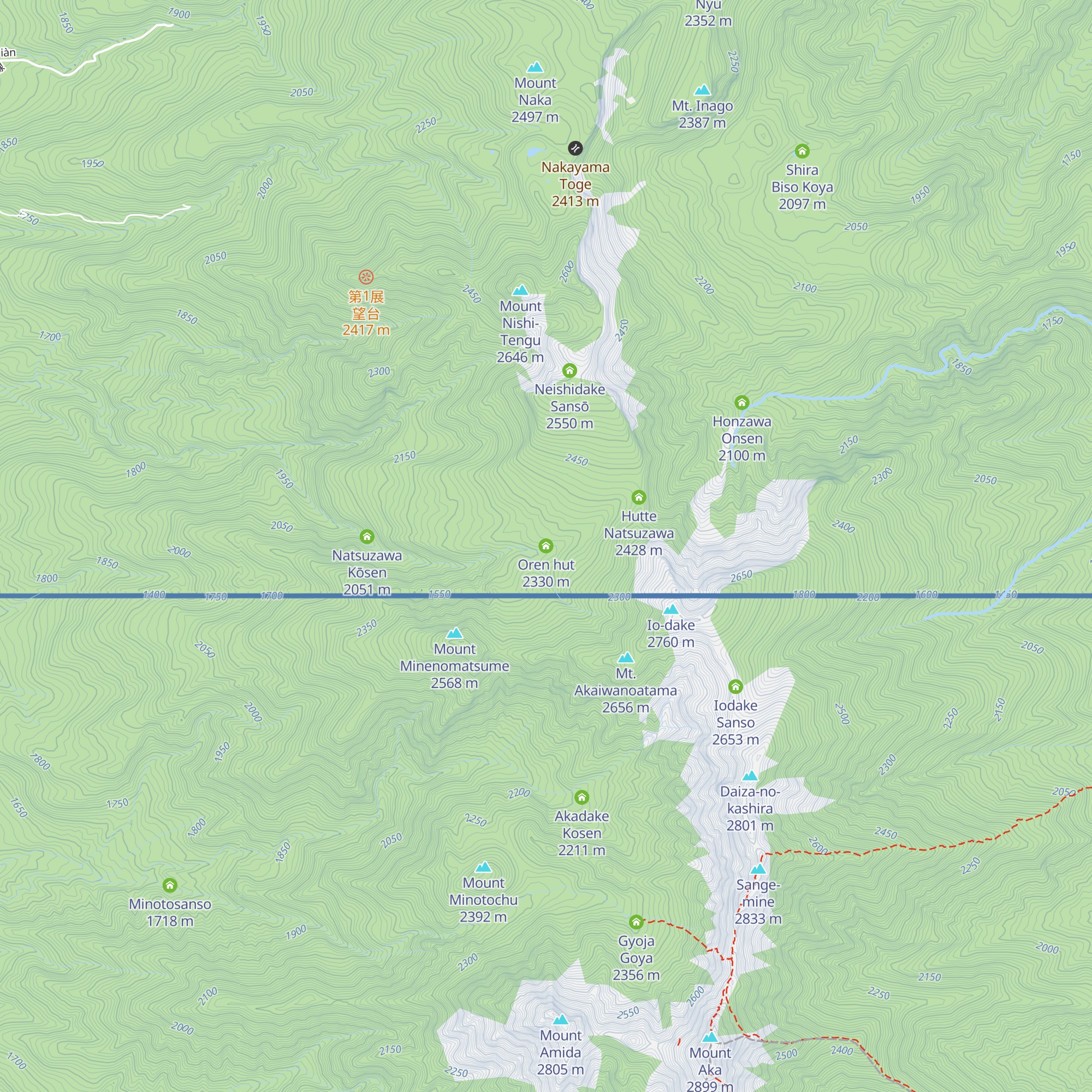 Oren hut map