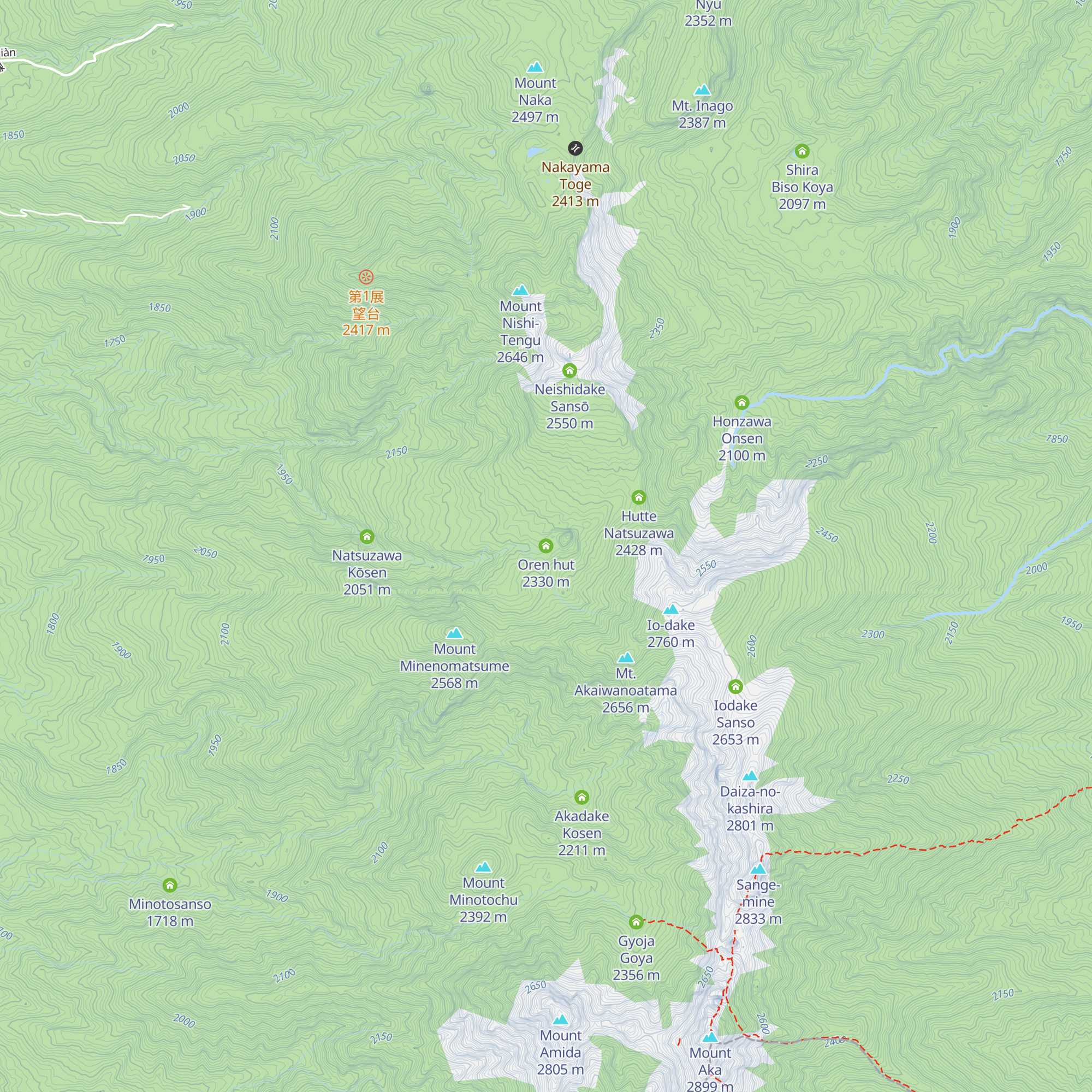 Oren hut map