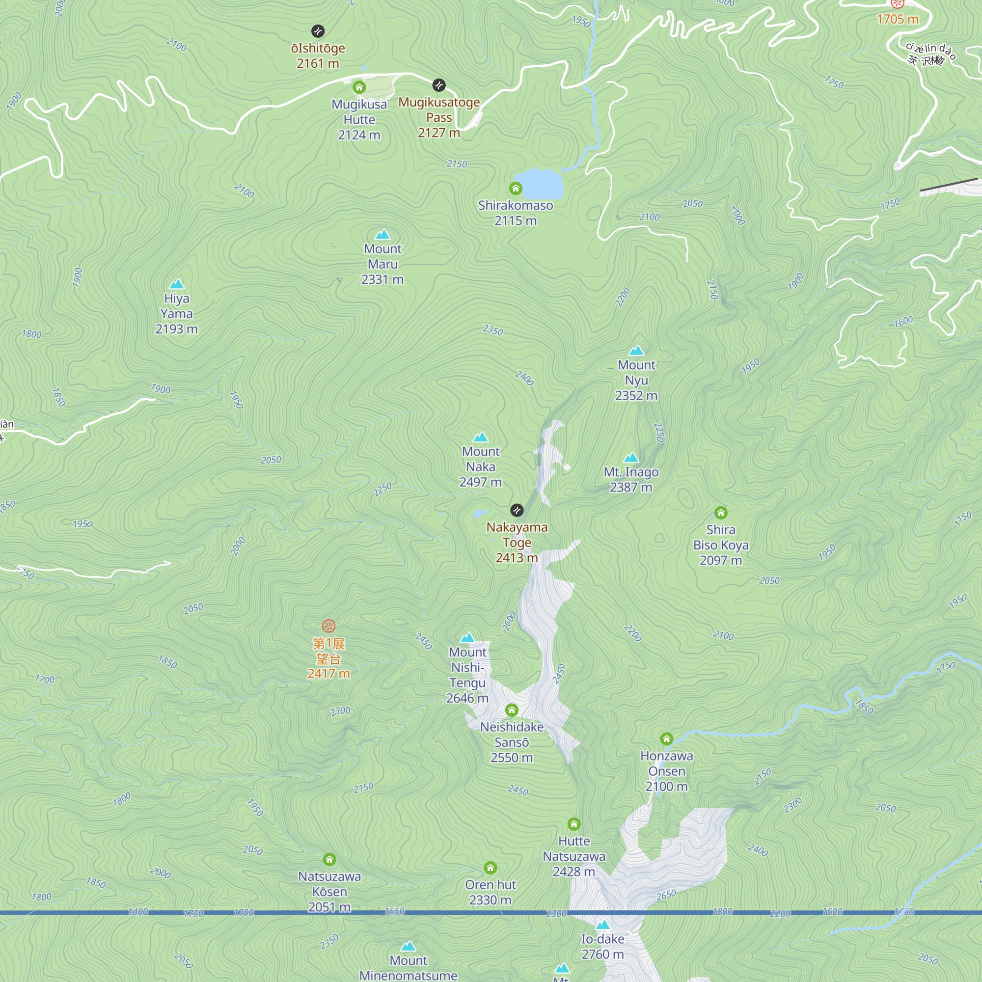 Kuroyuri Hutte map