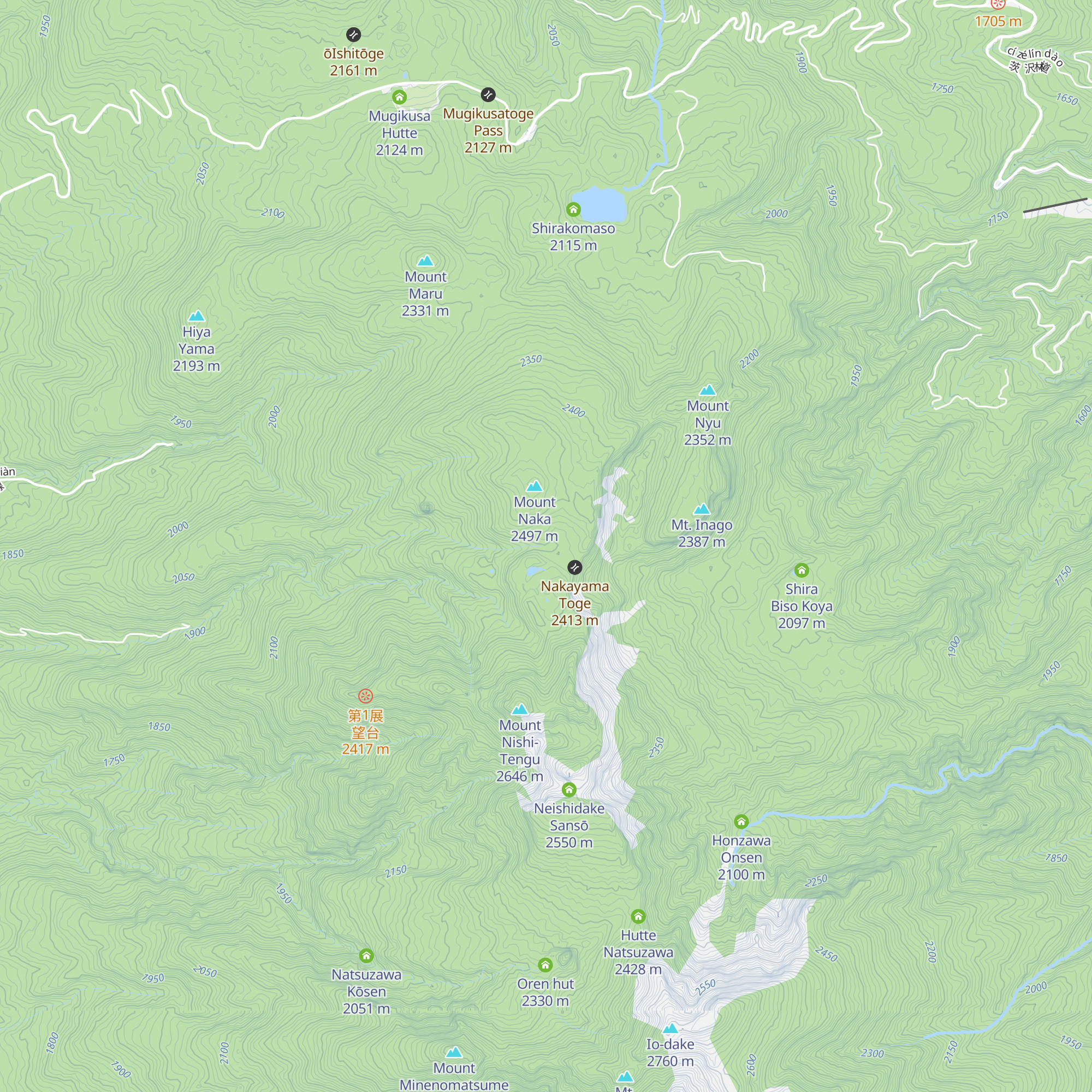 Kuroyuri Hutte map