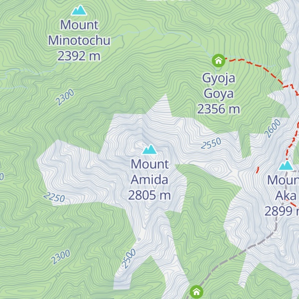 Map of Mount Amida