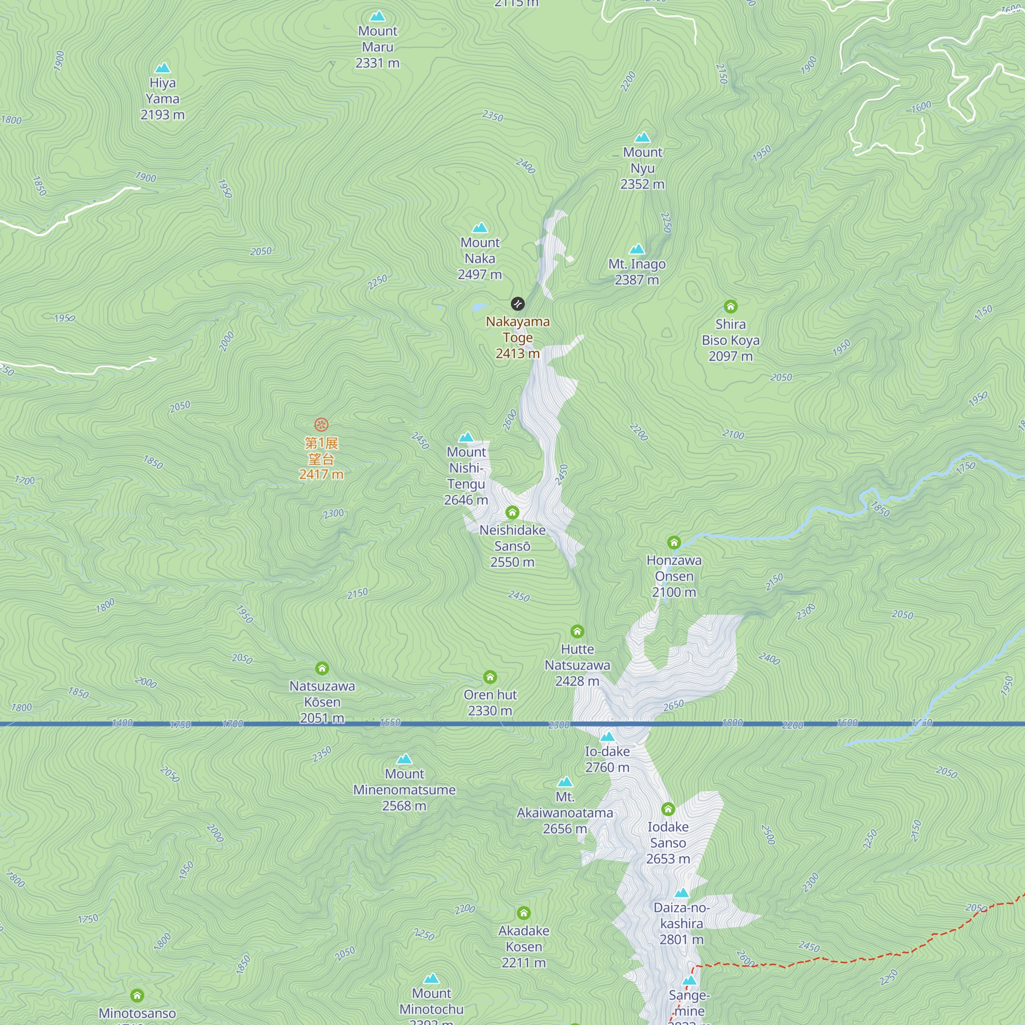 Neishidake Sansō map
