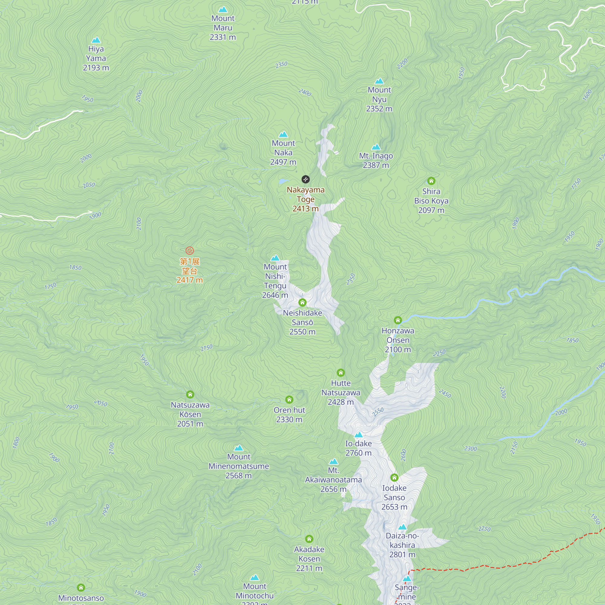 Neishidake Sansō map