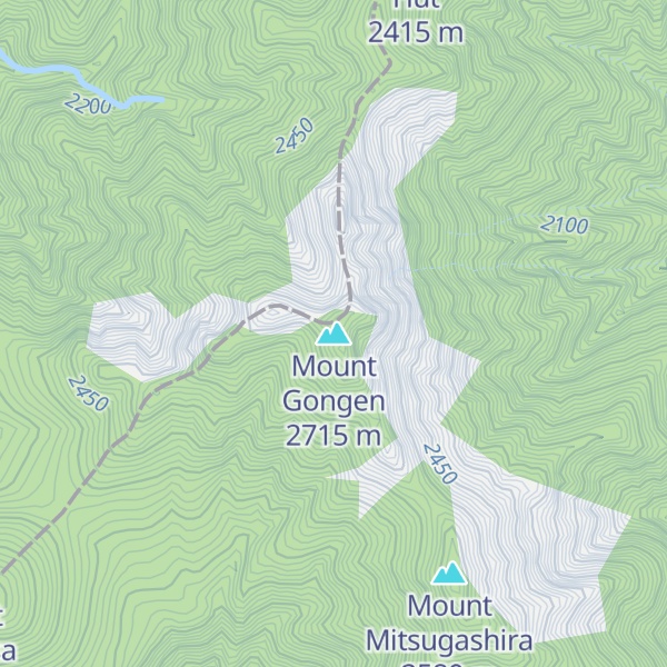 Map of Mount Gongen