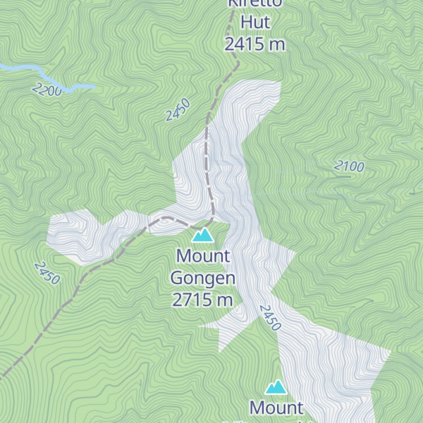 Map of Mount Asahi